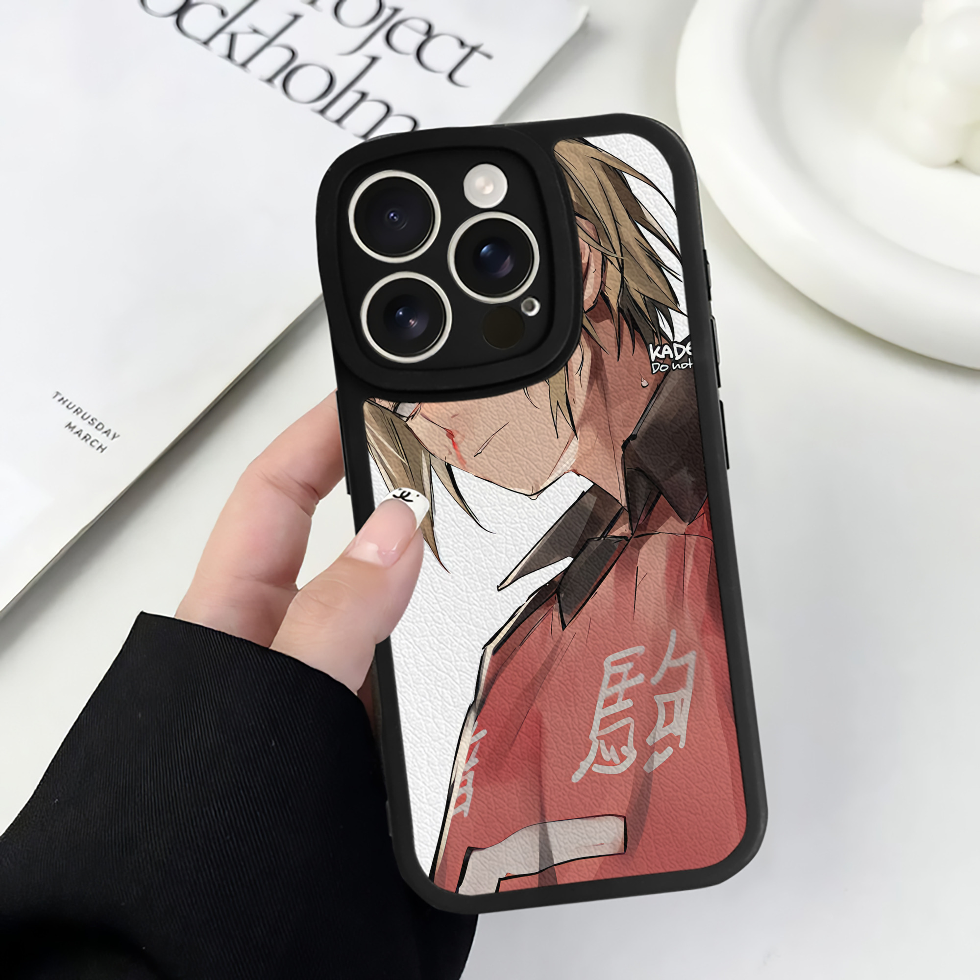 （画像用） ハイキュー!! Haikyu!! 【iPhone 16シリーズ対応】シリコンスマホケース（レザー調） 材質：シリコン